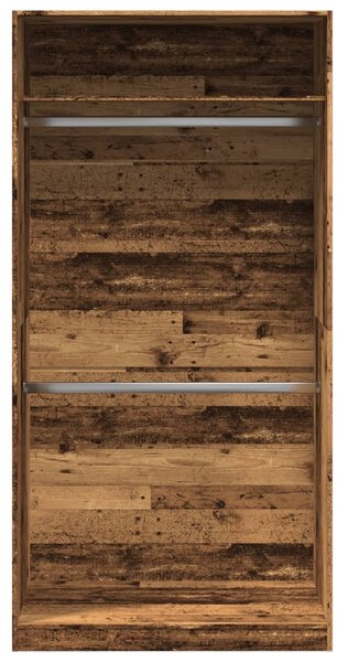 Šatní skříň old wood 100 x 50 x 200 cm kompozitní dřevo 3307808