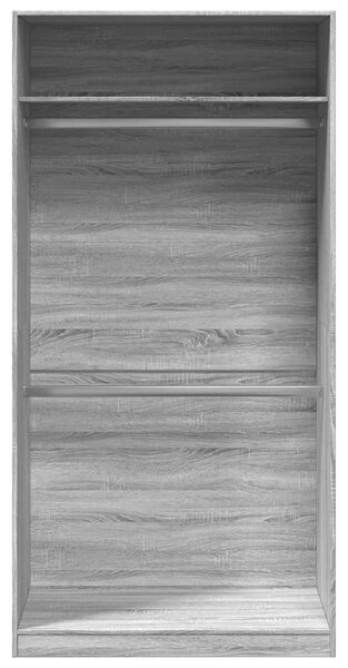 Šatní skříň šedá sonoma 100 x 50 x 200 cm kompozitní dřevo 3307806