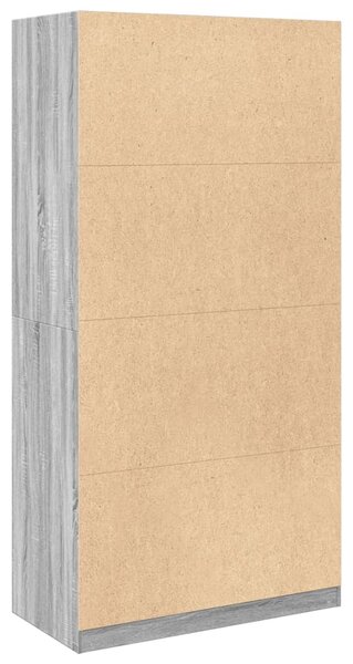 Šatní skříň šedá sonoma 100 x 50 x 200 cm kompozitní dřevo 3307806