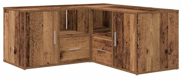 Rohová skříňka old wood 160 x 40 x 45 cm kompozitní dřevo 3307826