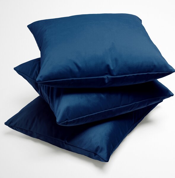 Biante Sametový povlak na polštář Velvet Premium SVP-036 Námořnická modrá 30 x 50 cm