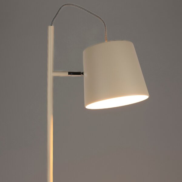 Béžová kovová stojací lampa ZUIVER BUCKLE HEAD 150 cm