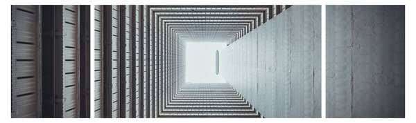 Obraz - Pohled zevnitř budovy (170x50 cm)