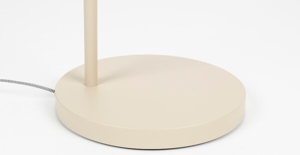 Béžová kovová stojací lampa ZUIVER BUCKLE HEAD 150 cm