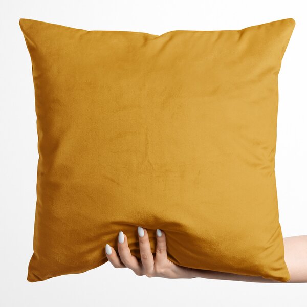 Biante Sametový povlak na polštář Velvet Premium SVP-037 Zlatavě oranžový 30 x 50 cm