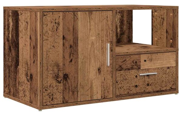 Rohová skříňka old wood 200 x 40 x 45 cm kompozitní dřevo 3307835