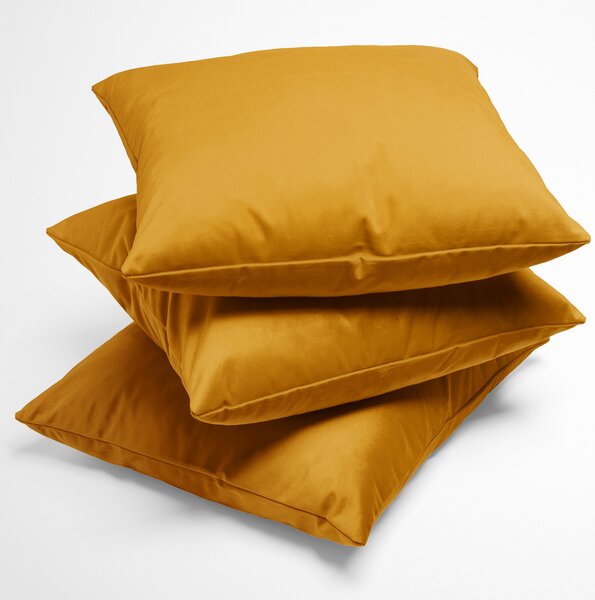Biante Sametový povlak na polštář Velvet Premium SVP-037 Zlatavě oranžový 30 x 50 cm