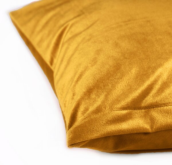 Biante Sametový povlak na polštář Velvet Premium SVP-037 Zlatavě oranžový 30 x 50 cm