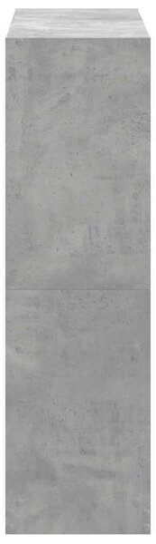 Knihovna betonově šedá 102 x 32 x 108 cm kompozitní dřevo 3307840