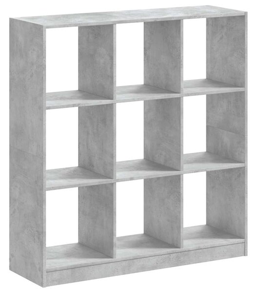 Knihovna betonově šedá 102 x 32 x 108 cm kompozitní dřevo 3307840