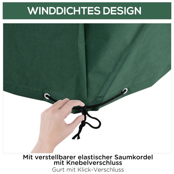 Ochranný obal na zahradní nábytek Outsunny Zelený 600D Oxford 135 x 135 x 75 cm | Aosom