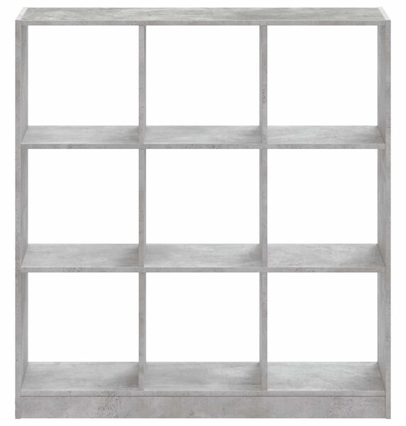 Knihovna betonově šedá 102 x 32 x 108 cm kompozitní dřevo 3307840