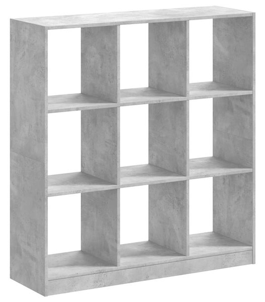 Knihovna betonově šedá 102 x 32 x 108 cm kompozitní dřevo 3307840