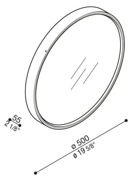 Lombardo Ola LED kruhové svítidlo přisazené IP66 IK08 Žlutá2700K330mm
