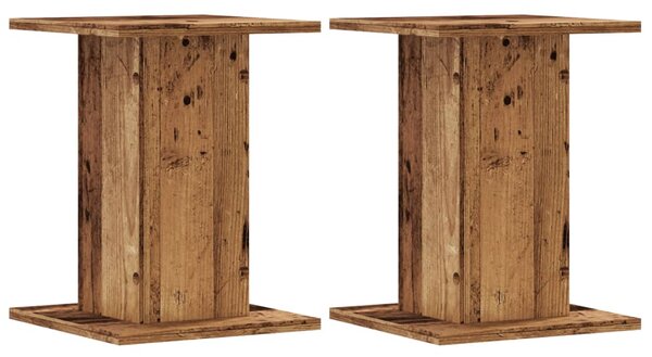 Stojany na rostliny 2 ks old wood 30x30x40 cm kompozitní dřevo 3307853