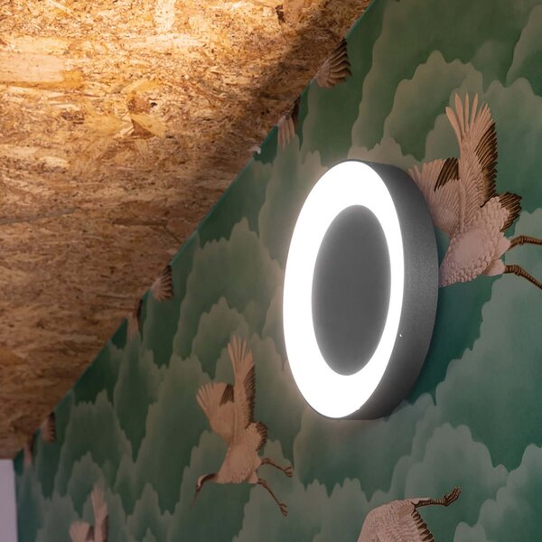 Lombardo Ross 330 LED kruhové svítidlo přisazené IP66 Černá2700K
