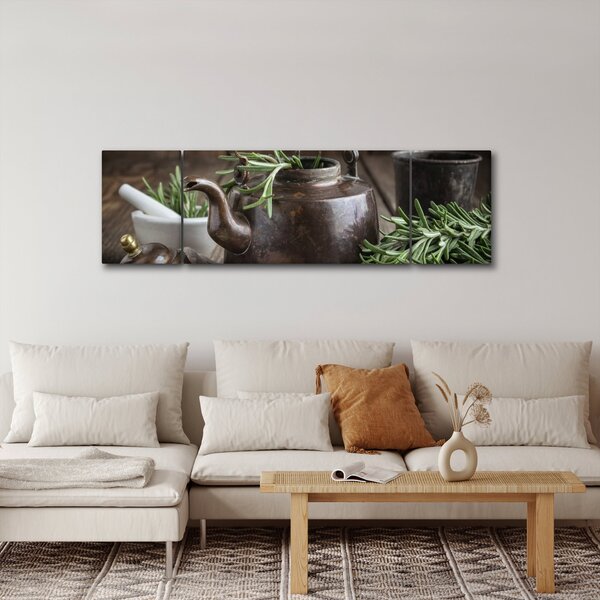 Obraz - Konvička s rozmarýnem (170x50 cm)