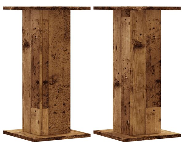 Stojany na rostliny 2 ks old wood 30x30x60 cm kompozitní dřevo 3307862