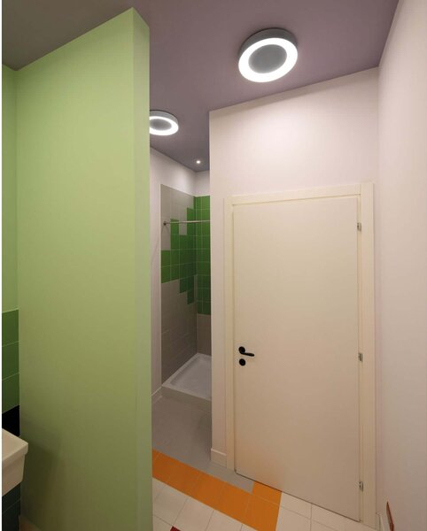Lombardo Ross 330 LED kruhové svítidlo přisazené IP66 Černá2700K