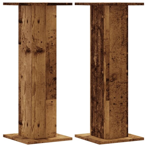 Stojany na rostliny 2 ks old wood 30x30x80 cm kompozitní dřevo 3307871