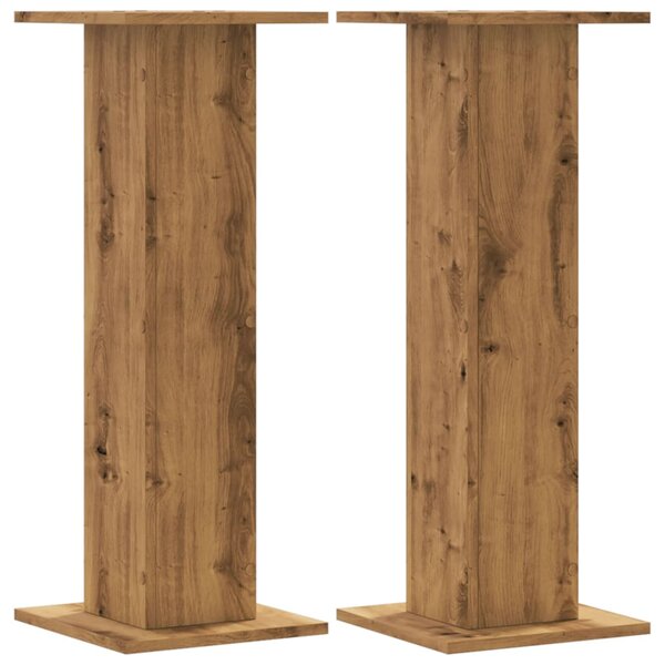 Stojany na rostliny 2 ks dub artisan 30 x 30 x 80 cm kompozit 3307872