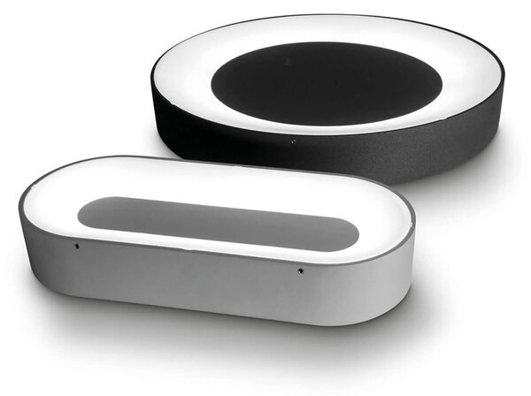 Lombardo Ross 330 LED kruhové svítidlo přisazené IP66 Černá2700K