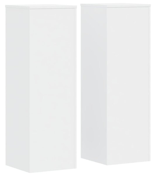 Stojan na rostliny 2 ks Bílá 33 x 33 x 100 cm Kompozitní dřevo 3307882