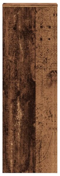 Stojan na rostliny 2 ks Staré dřevo 33 x 33 x 100 cm 3307889