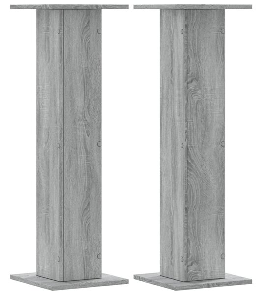 Stojany na rostliny 2 ks šedé sonoma 30 x 30 x 95 cm kompozit 3307878