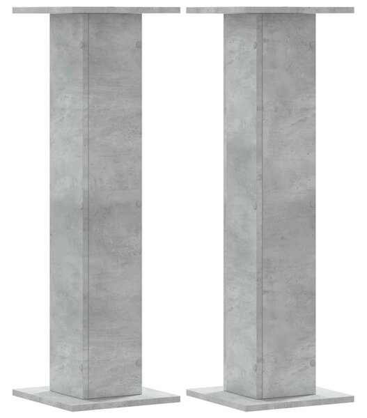 Stojany na rostliny 2 ks betonově šedé 30 x 30 x 95 cm kompozit 3307876