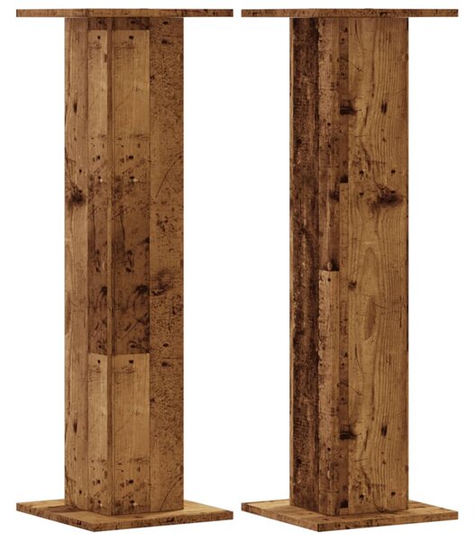 Stojany na rostliny 2 ks old wood 30x30x95 cm kompozitní dřevo 3307880
