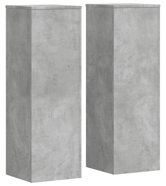 Stojan na rostliny 2 ks Betonově šedá 33 x 33 x 100 cm 3307885