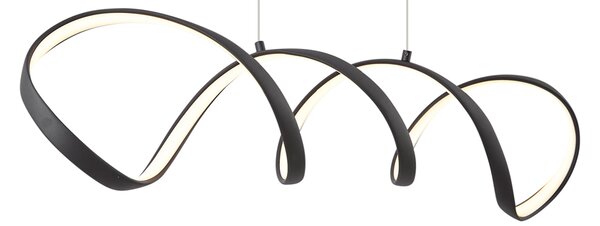 Designové závěsné svítidlo černé 100 cm vč. LED 3-stupňové stmívatelné - Wokkel