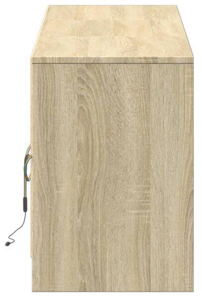 TV skříňka s LED dub sonoma 180 x 34 x 50 cm kompozitní dřevo 3307928