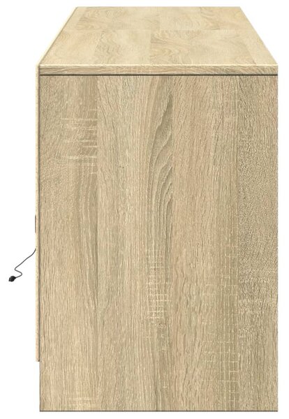 TV skříňka s LED dub sonoma 180 x 34 x 50 cm kompozitní dřevo 3307914