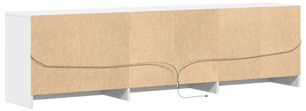 TV skříňka s LED bílá 180 x 34 x 50 cm kompozitní dřevo 3307926