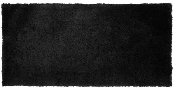 Koberec černý 80 x 150 cm Shaggy EVREN