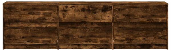 TV skříňka s LED kouřový dub 180 x 34 x 50 cm kompozitní dřevo 3307930