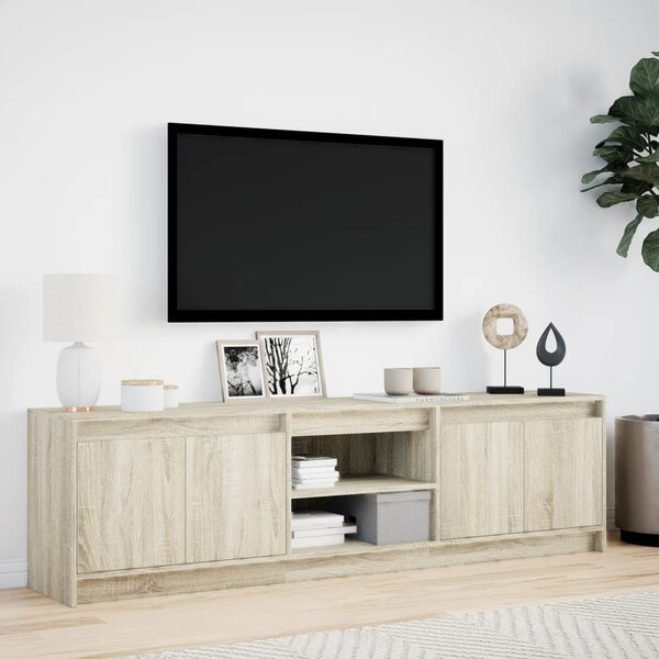 TV skříňka s LED dub sonoma 180 x 34 x 50 cm kompozitní dřevo 3307914