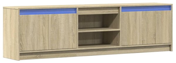TV skříňka s LED dub sonoma 180 x 34 x 50 cm kompozitní dřevo 3307914