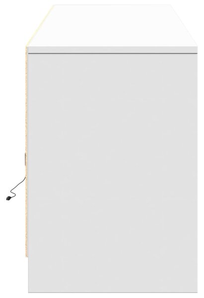 TV skříňka s LED bílá 180 x 34 x 50 cm kompozitní dřevo 3307912