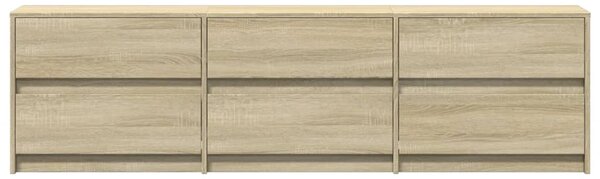 TV skříňka s LED dub sonoma 180 x 34 x 50 cm kompozitní dřevo 3307928