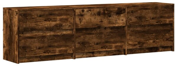 TV skříňka s LED kouřový dub 180 x 34 x 50 cm kompozitní dřevo 3307930