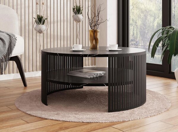 Konferenční stolek REXIO - černý / pietra grigia černý