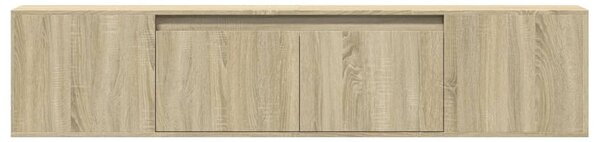 Nástěnná TV skříňka s LED dub sonoma 180 x 31 x 39,5 cm 3307956