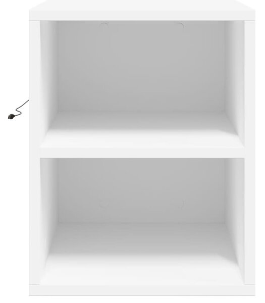 Nástěnná TV skříňka s LED bílá 180 x 31 x 39,5 cm 3307954