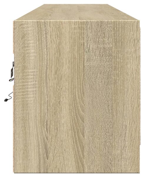Nástěnná TV skříňka s LED dub sonoma 180 x 31 x 38 cm 3307949