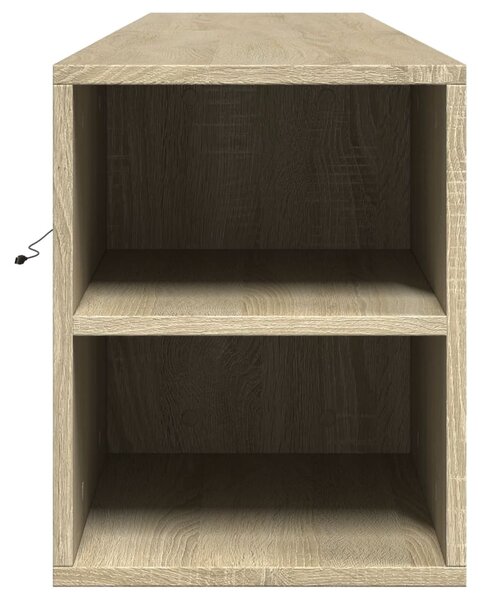 Nástěnná TV skříňka s LED dub sonoma 180 x 31 x 39,5 cm 3307956