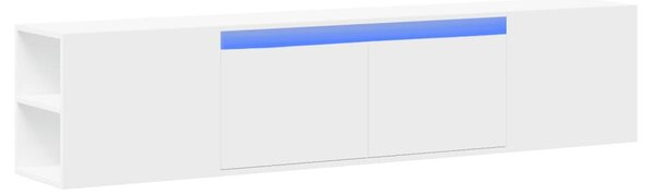 Nástěnná TV skříňka s LED bílá 180 x 31 x 39,5 cm 3307954