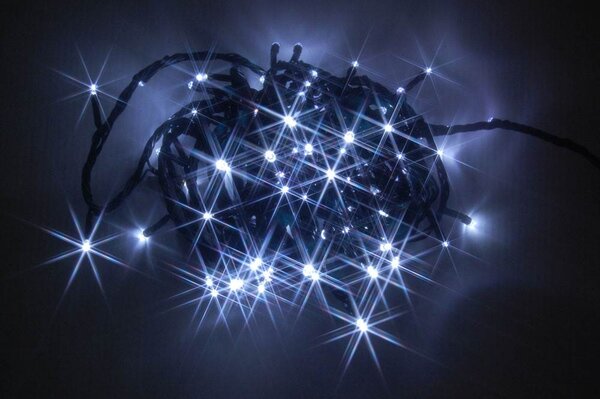 LED vánoční venkovní multifunční řetěz PROMO, 80 LED, 9m, různobarevná